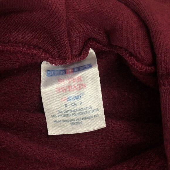 Vintage Jerzees Burgandy Hoodie - Picture 4 of 4
